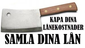 Kapa dina lånekostnader - samla dina lån